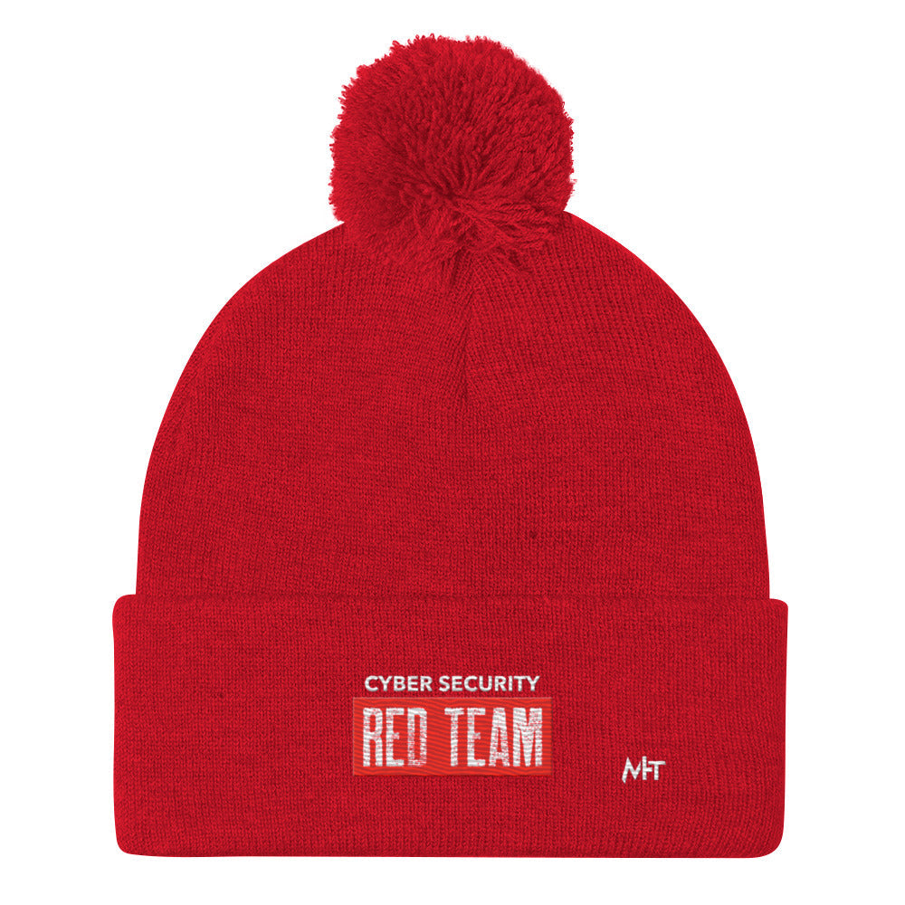 Cyber Security Red Team V1 - Pom-Pom Beanie by DarkByteGear