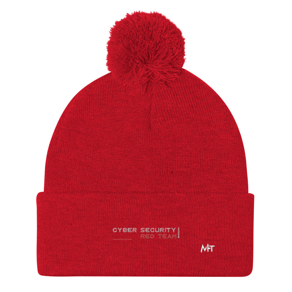 Cyber Security Red Team V2 - Pom-Pom Beanie by DarkByteGear