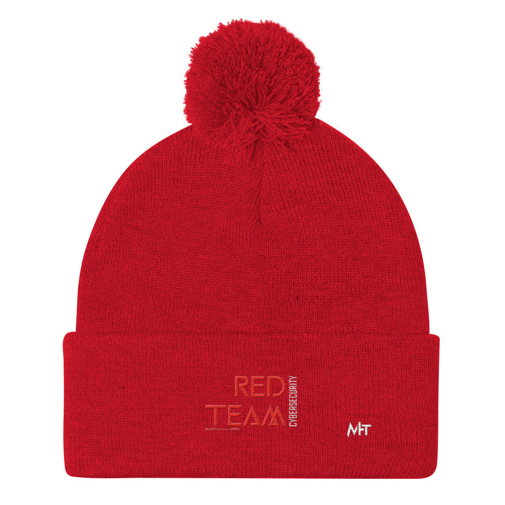 Cyber Security Red Team V4 - Pom-Pom Beanie by DarkByteGear