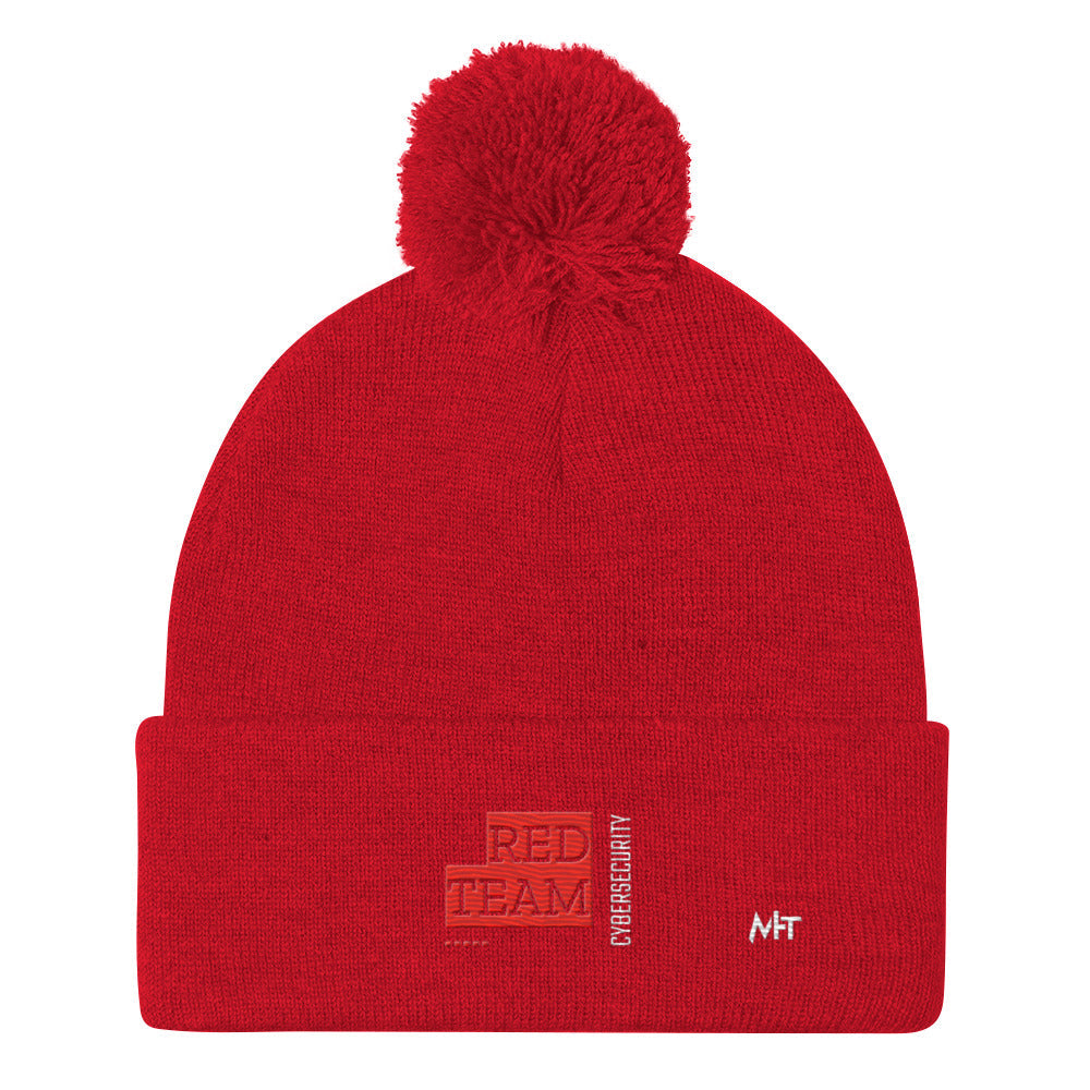 Cyber Security Red Team V13 - Pom-Pom Beanie by DarkByteGear