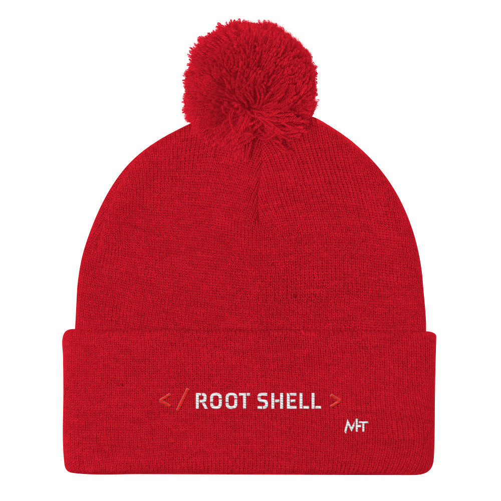 Root Shell - Pom-Pom Beanie by DarkByteGear