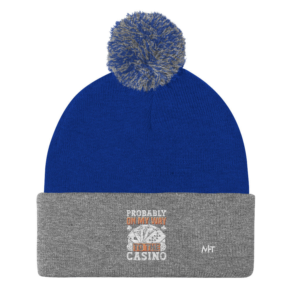 Probably, my way to the Casino - Pom-Pom Beanie by DarkByteGear