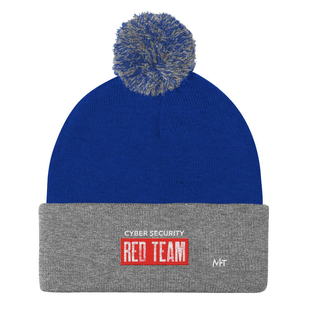 Cyber Security Red Team V1 - Pom-Pom Beanie by DarkByteGear