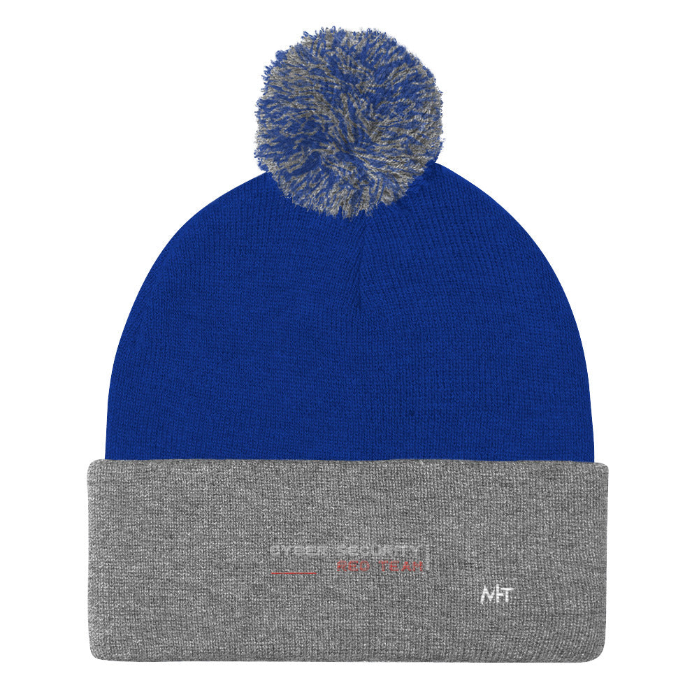 Cyber Security Red Team V2 - Pom-Pom Beanie by DarkByteGear