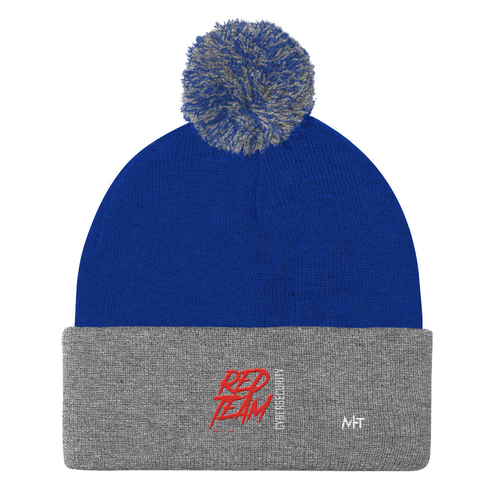 Cyber Security Red Team V6 - Pom-Pom Beanie by DarkByteGear