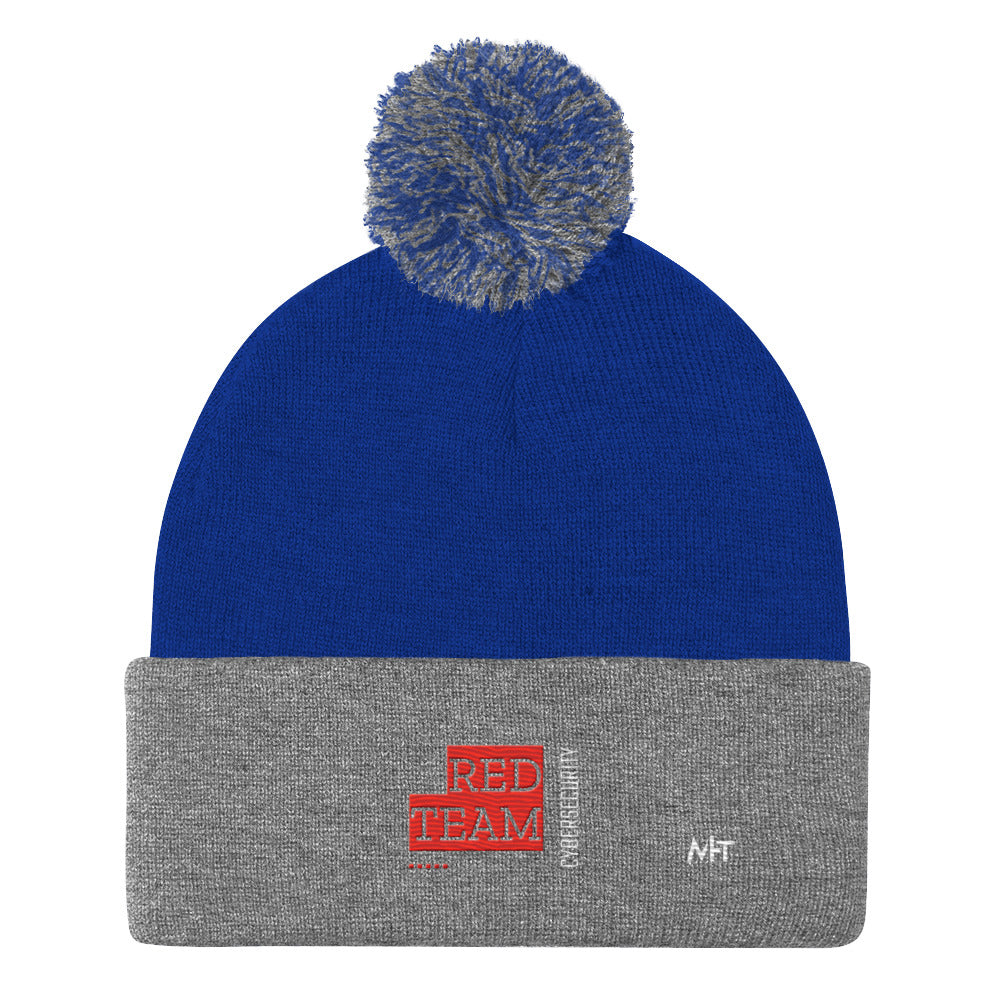 Cyber Security Red Team V13 - Pom-Pom Beanie by DarkByteGear