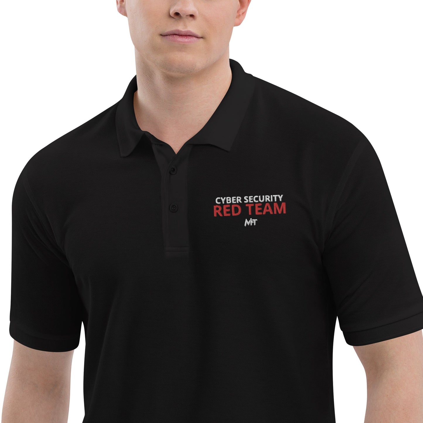Cyber security Red Team - Men's Premium Polo by DarkByteGear