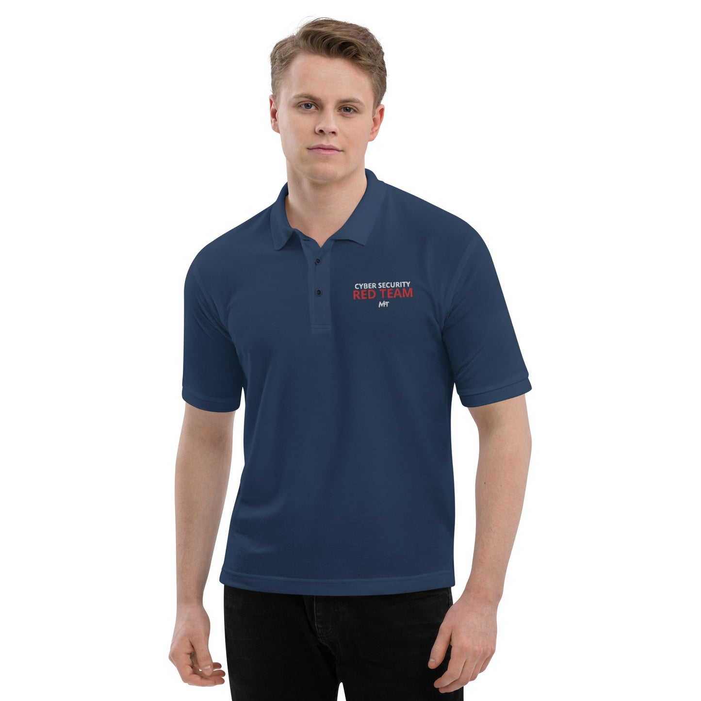 Cyber security Red Team - Men's Premium Polo by DarkByteGear