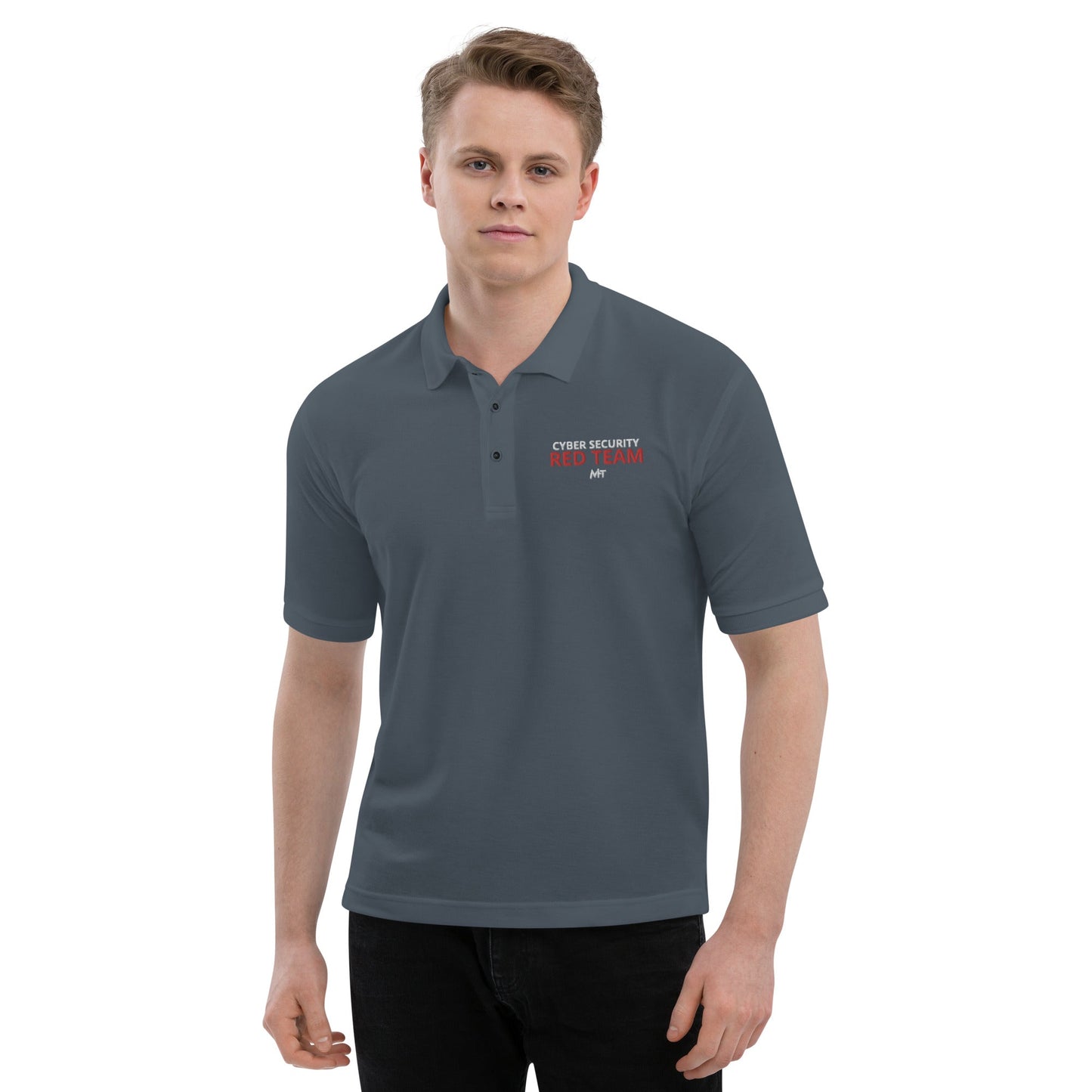 Cyber security Red Team - Men's Premium Polo by DarkByteGear