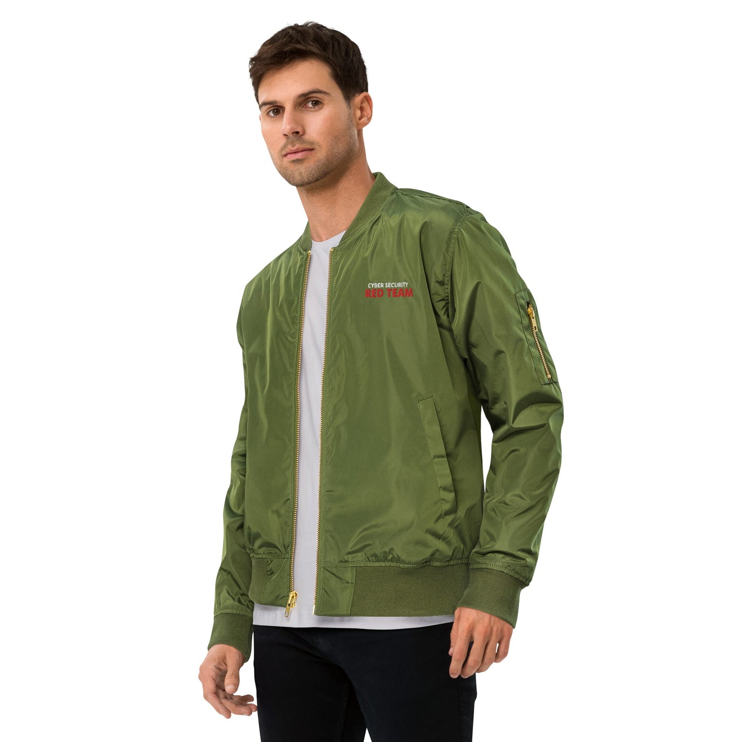 Cyber Security Red Team - Premium recycled bomber jacket by DarkByteGear