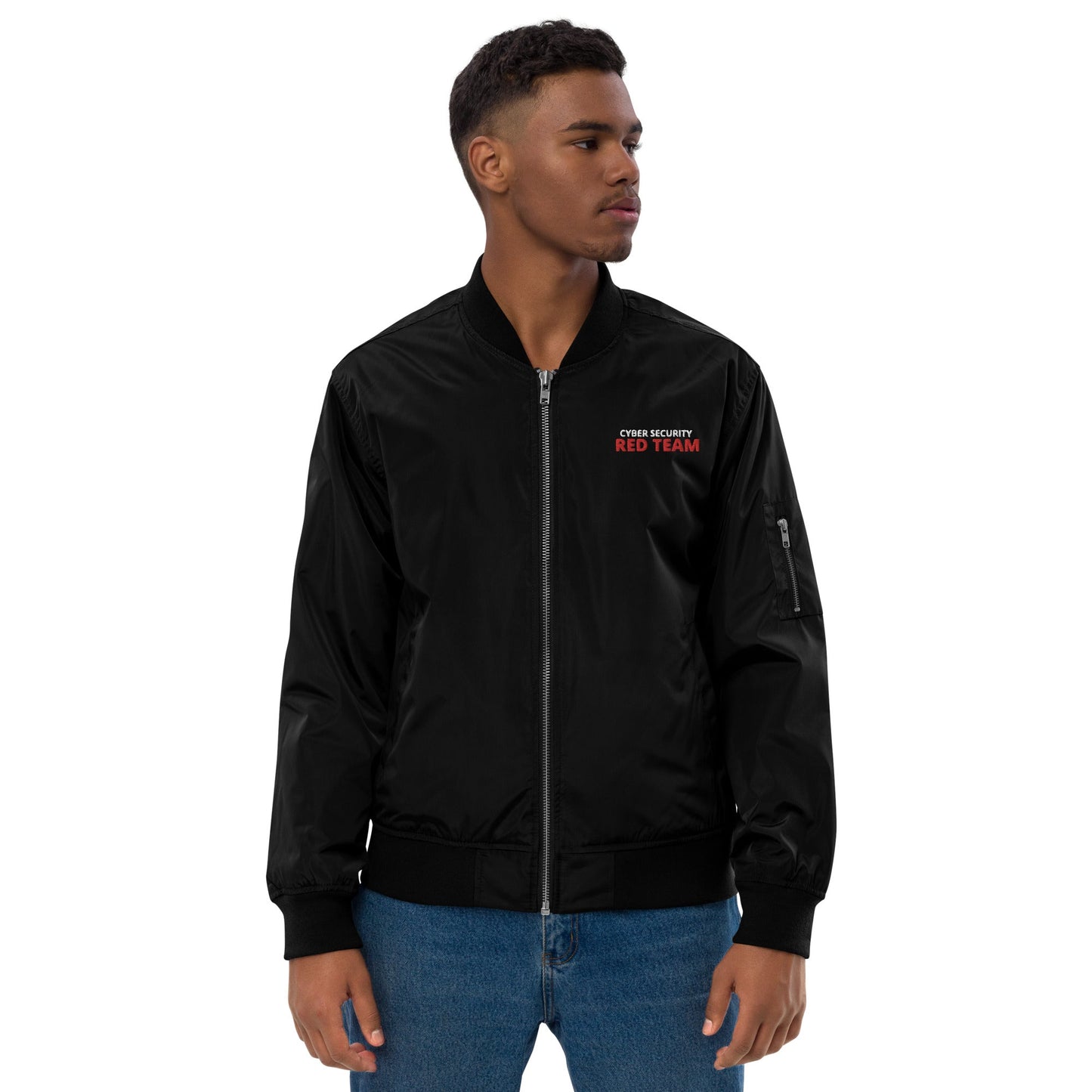 Cyber Security Red Team - Premium recycled bomber jacket by DarkByteGear