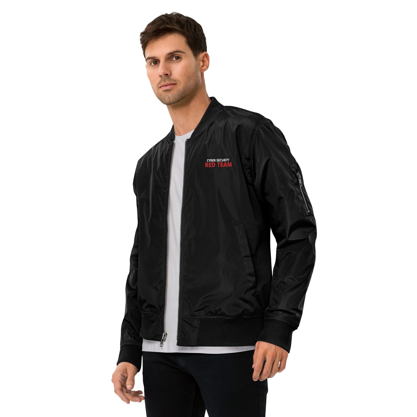 Cyber Security Red Team - Premium recycled bomber jacket by DarkByteGear