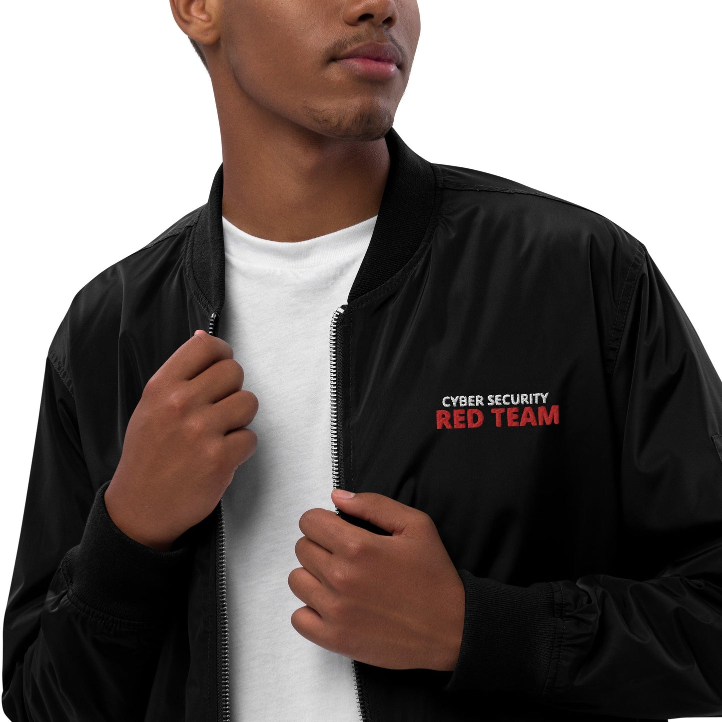 Cyber Security Red Team - Premium recycled bomber jacket by DarkByteGear
