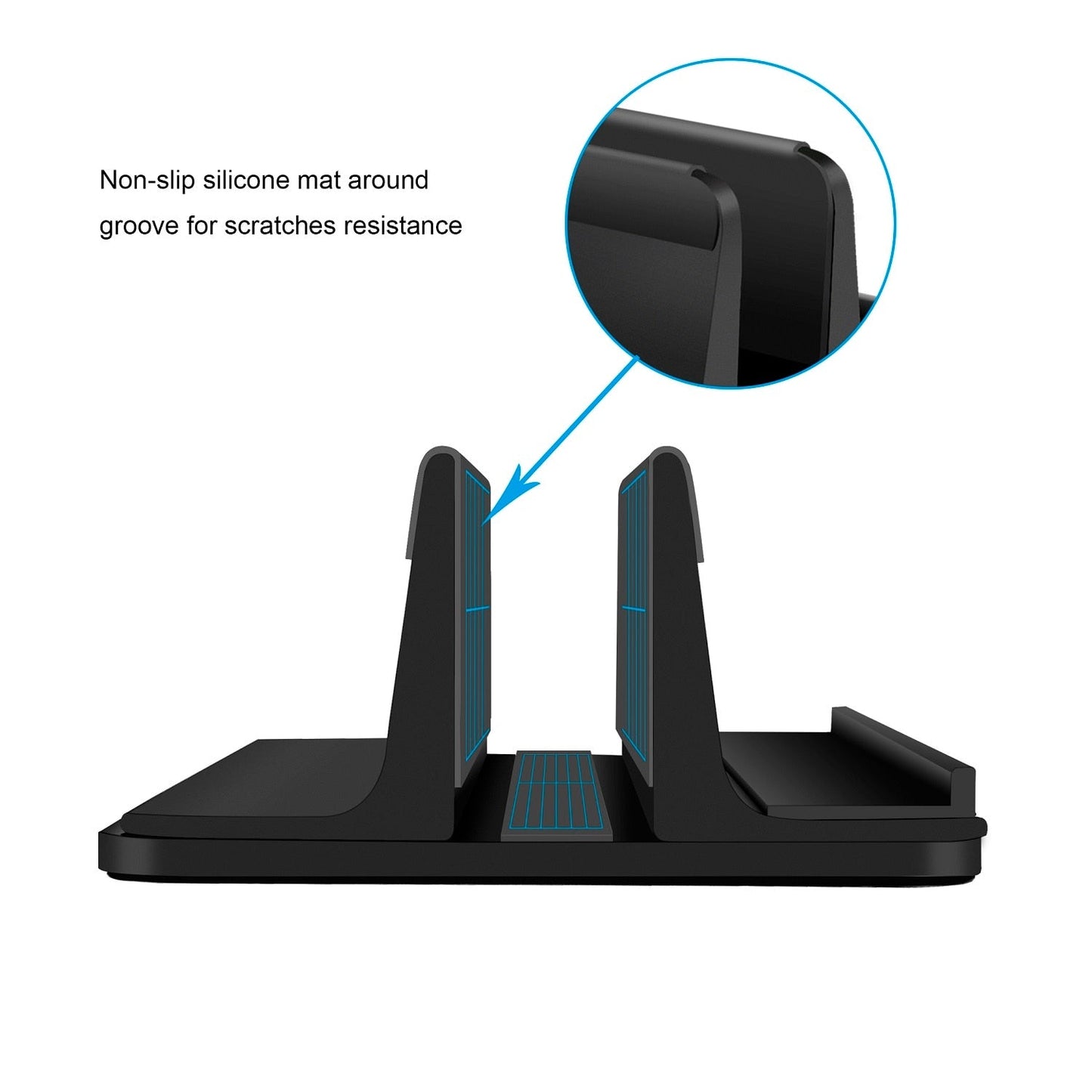 Vertical Laptop Stand for Macbook Air Pro 13 / 15 by DarkByteGear