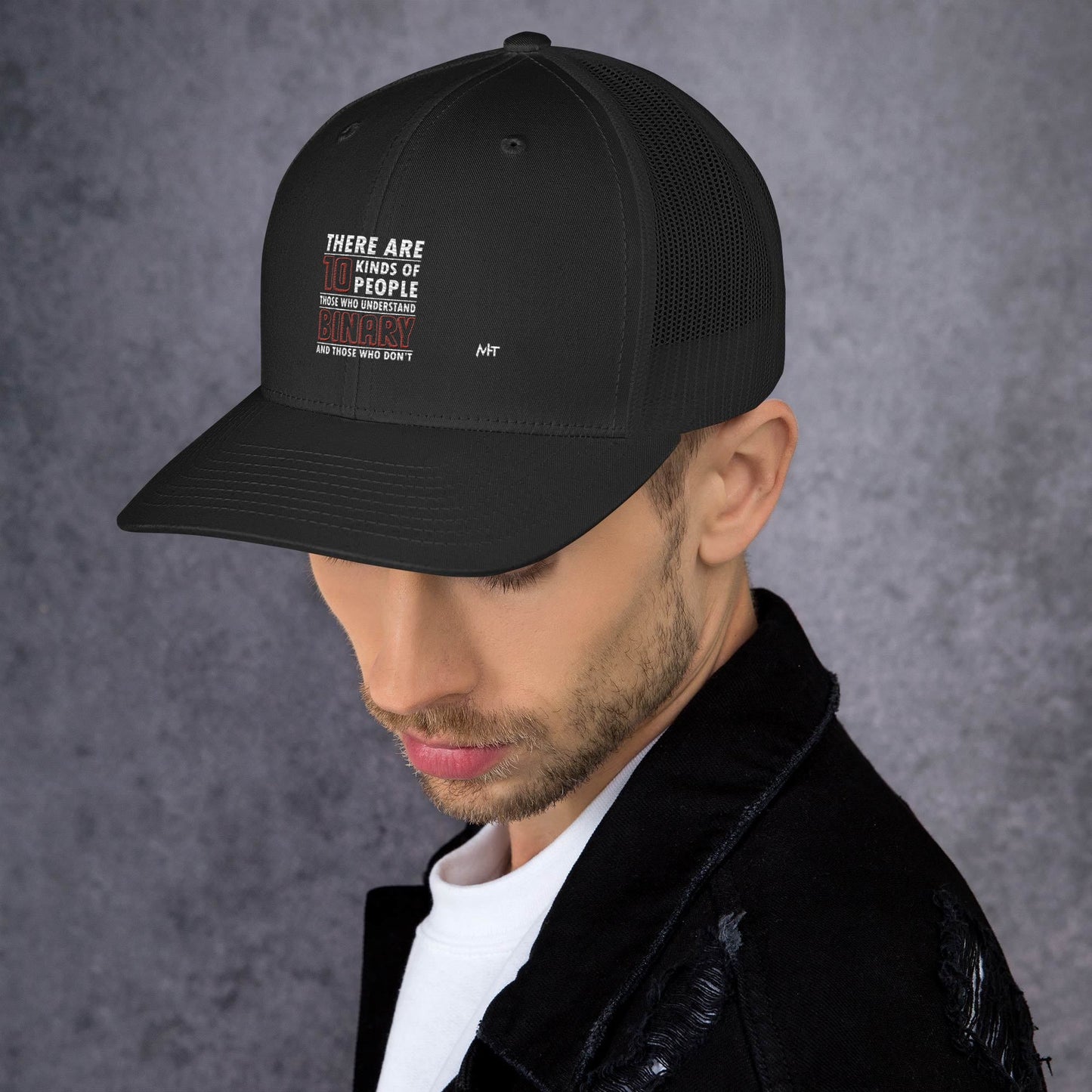There are 10 kinds of People - Trucker Cap by DarkByteGear