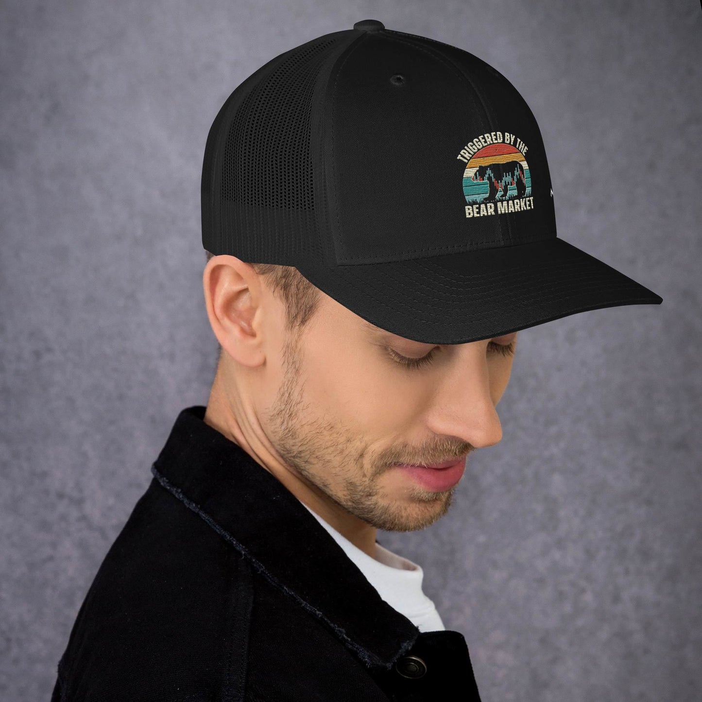 Triggered by the Bear Market - Trucker Cap by DarkByteGear