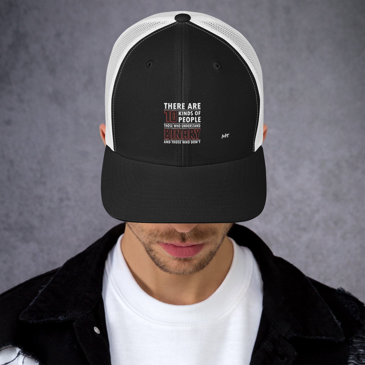 There are 10 kinds of People - Trucker Cap by DarkByteGear