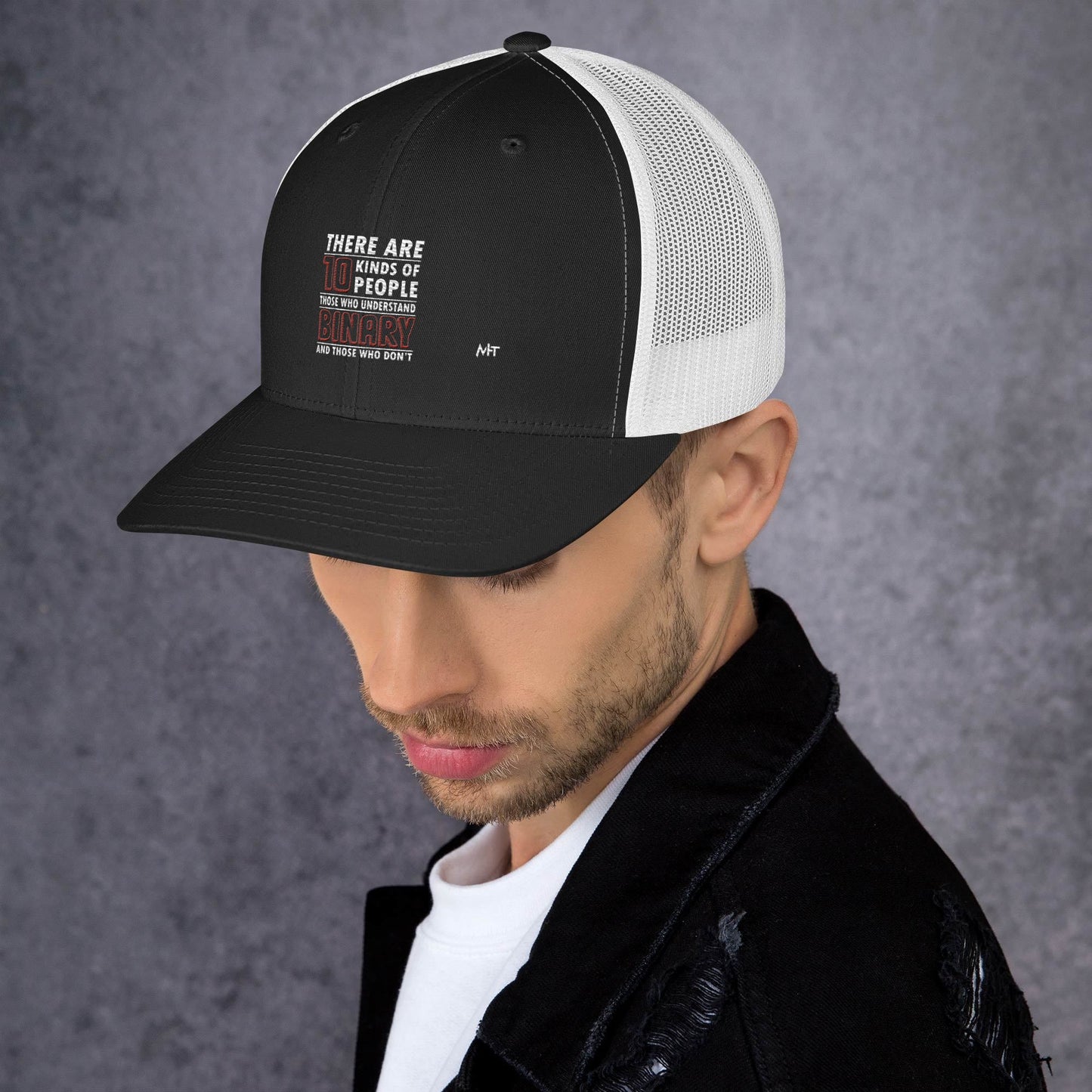 There are 10 kinds of People - Trucker Cap by DarkByteGear