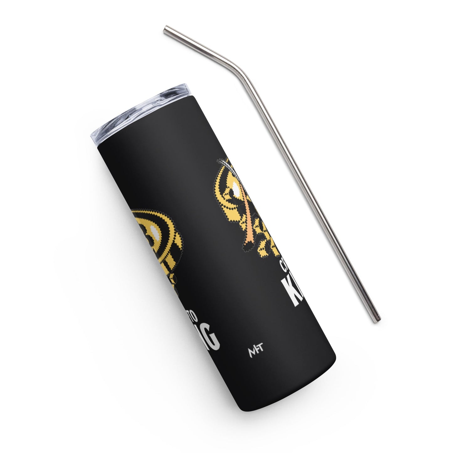 Crypto King - Stainless steel tumbler by DarkByteGear