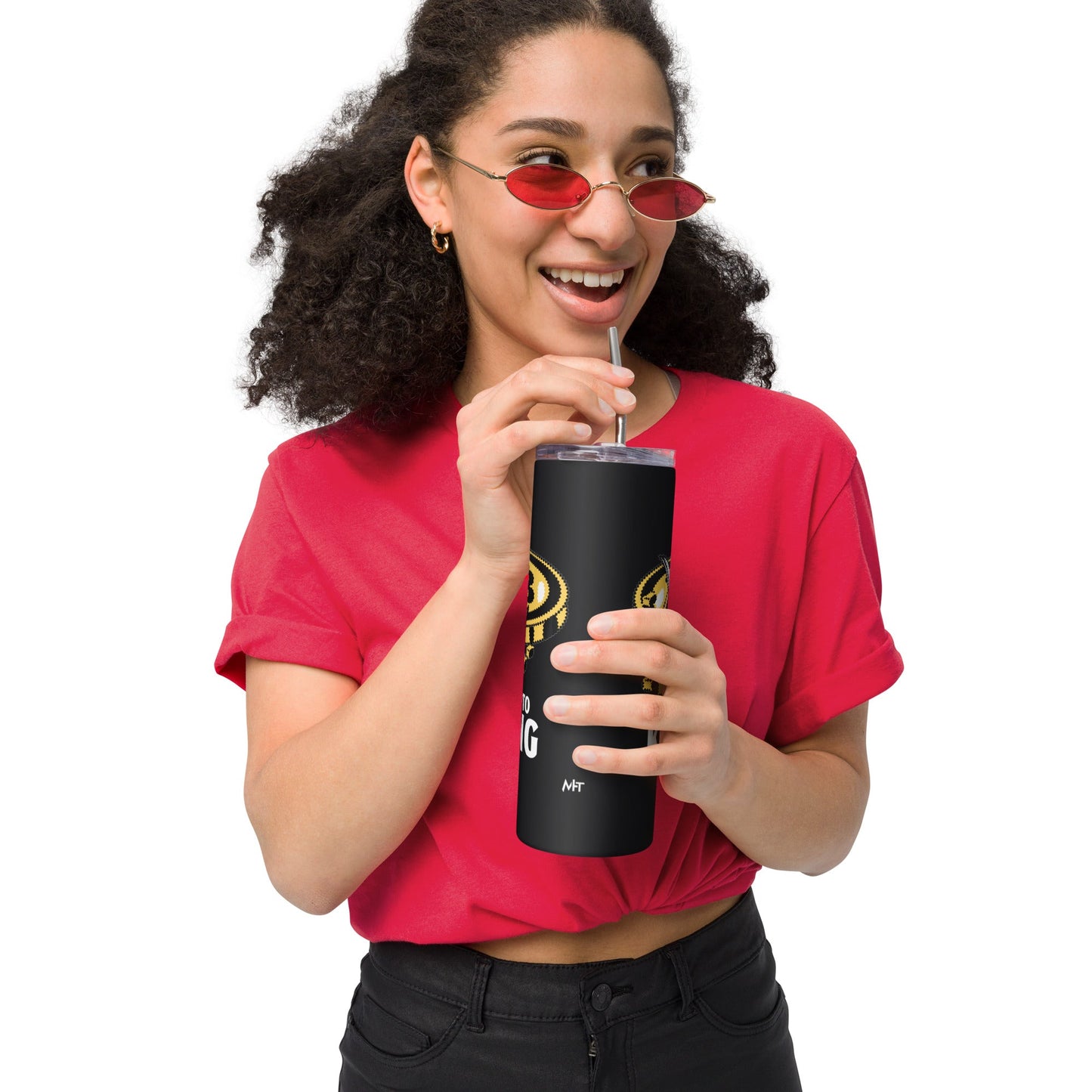 Crypto King - Stainless steel tumbler by DarkByteGear
