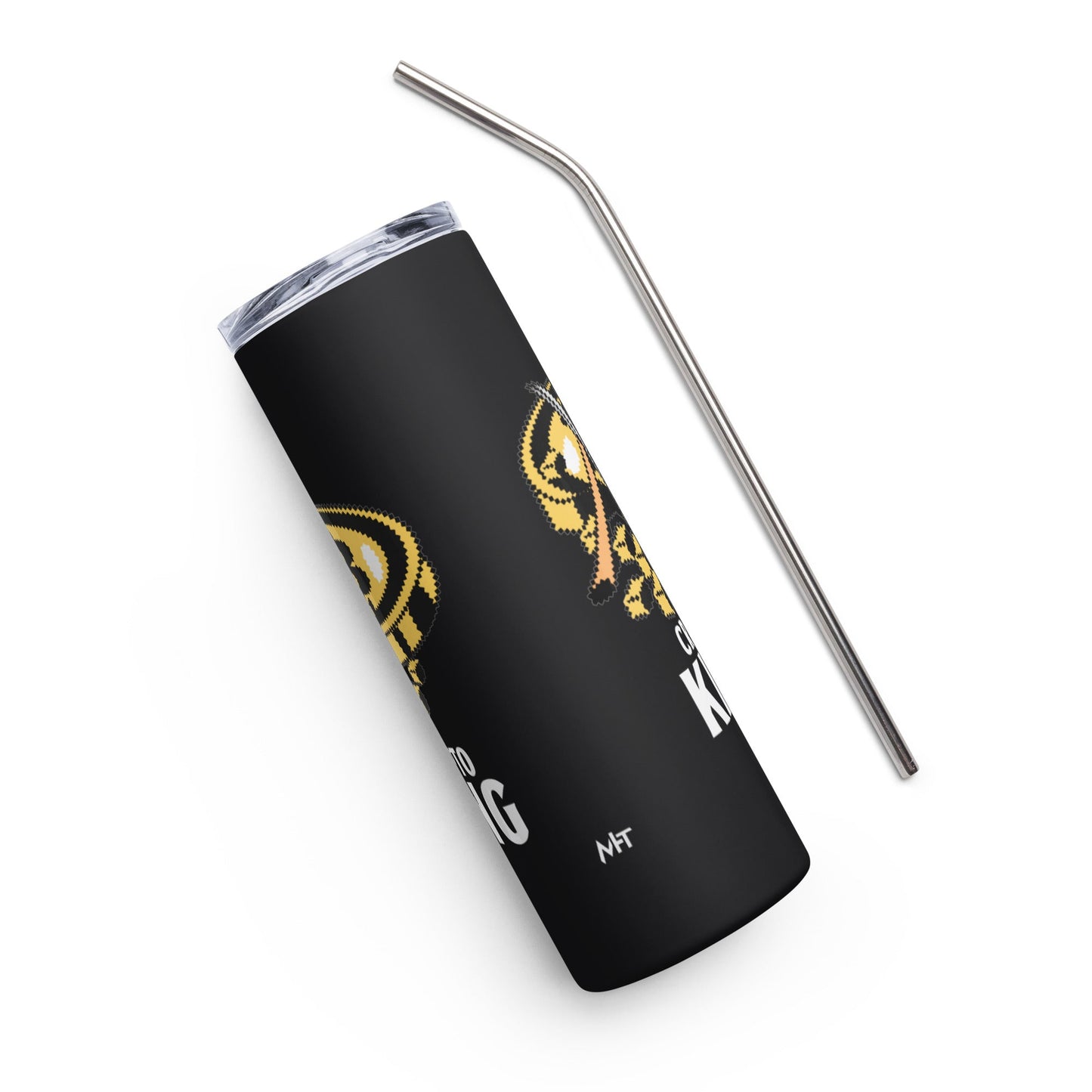 Crypto King - Stainless steel tumbler by DarkByteGear