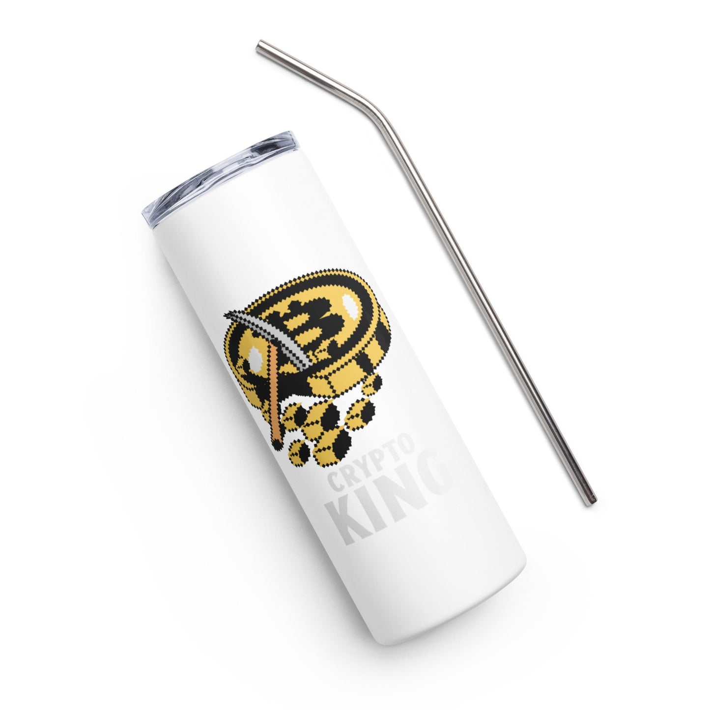Crypto King - Stainless steel tumbler by DarkByteGear