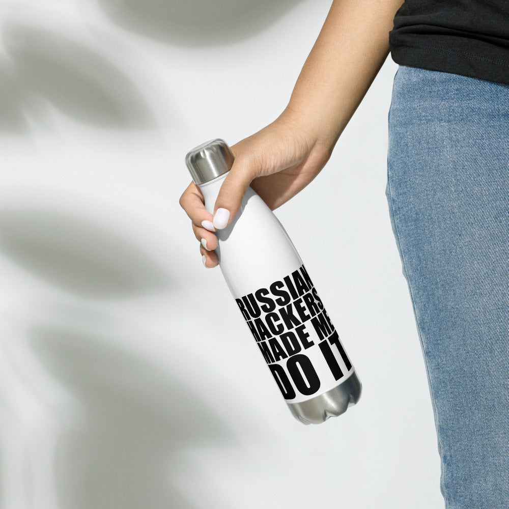 Russian Hackers - Stainless Steel Water Bottle by DarkByteGear