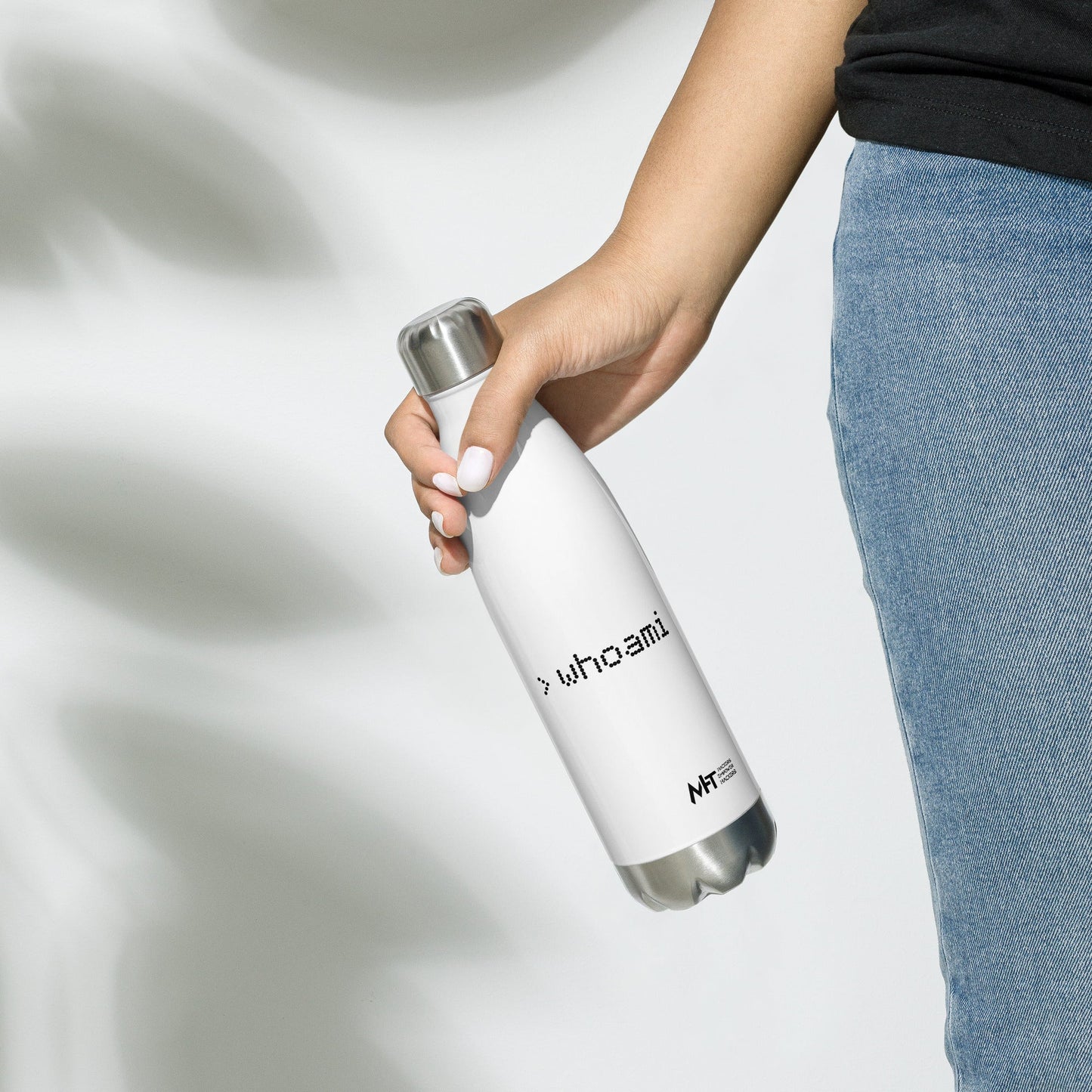 whoami - Stainless Steel Water Bottle by DarkByteGear