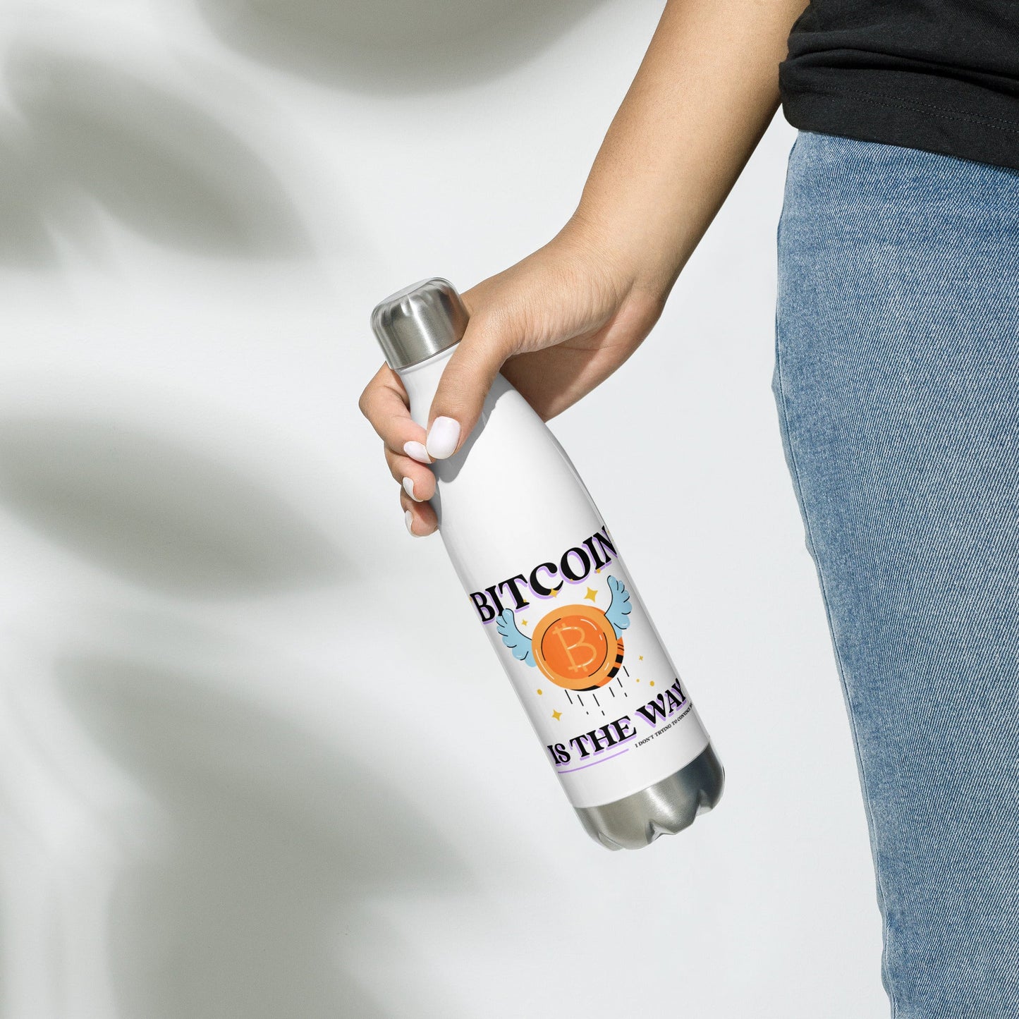 Bitcoin is the way - Stainless Steel Water Bottle by DarkByteGear