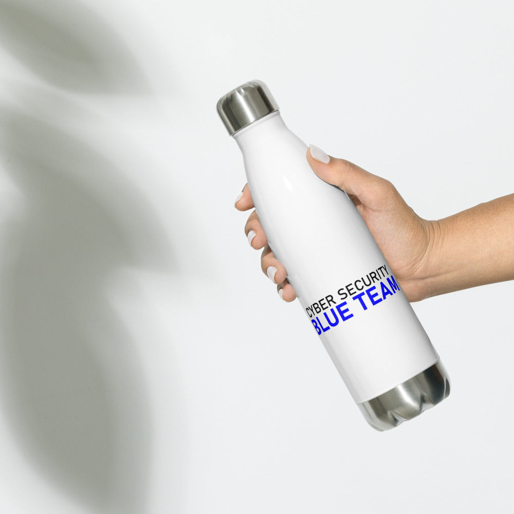 Cyber Security Blue team V4 - Stainless Steel Water Bottle by DarkByteGear