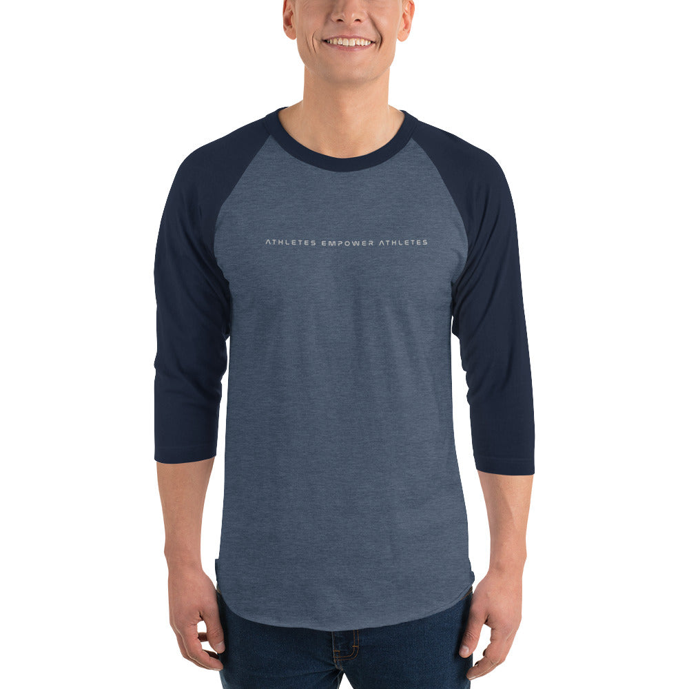 Athletes Empower Athletes - 3/4 sleeve raglan shirt by DarkByteGear