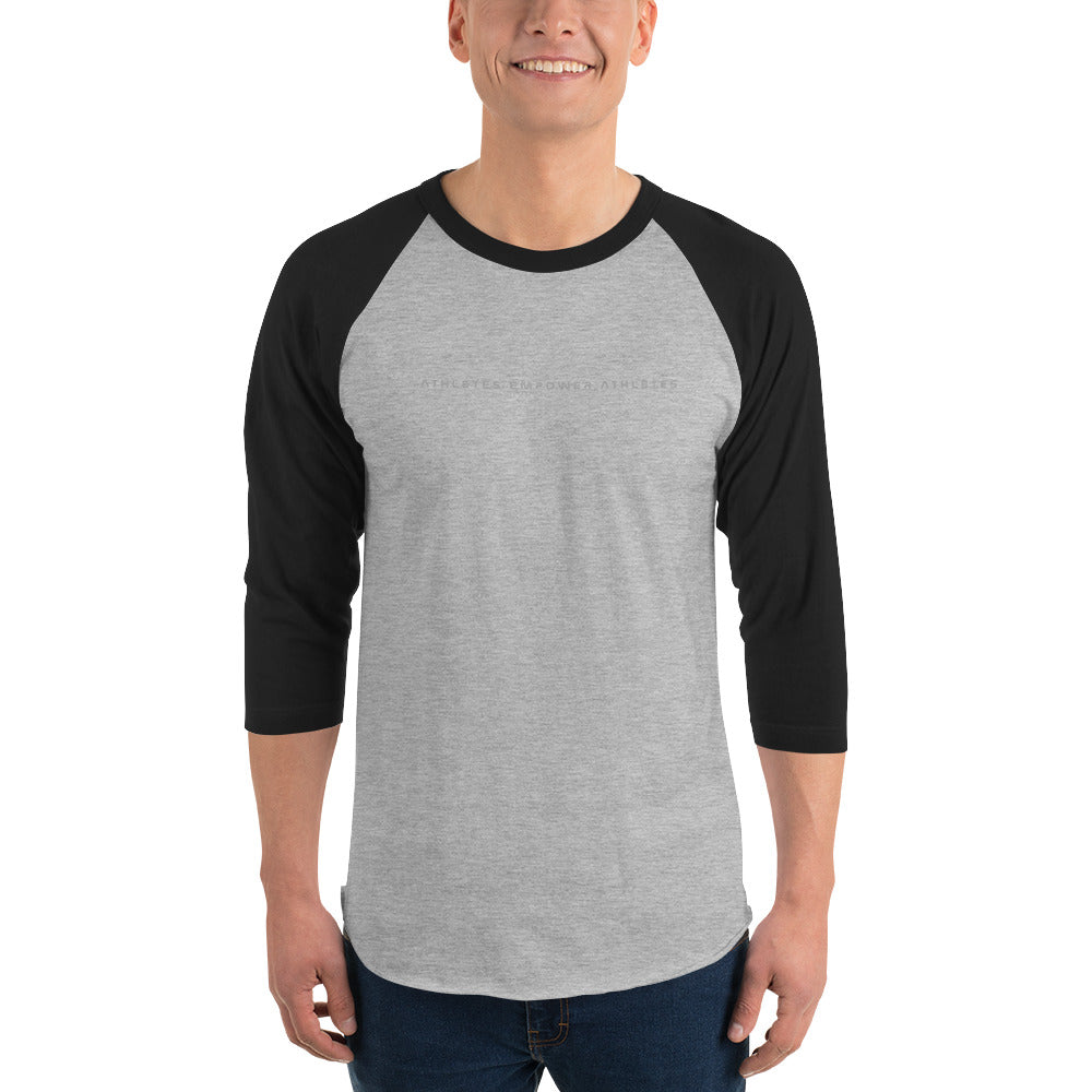 Athletes Empower Athletes - 3/4 sleeve raglan shirt by DarkByteGear
