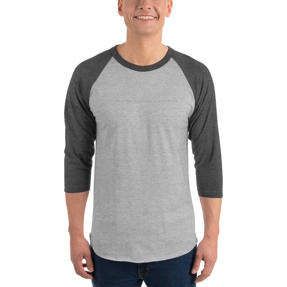 Athletes Empower Athletes - 3/4 sleeve raglan shirt by DarkByteGear