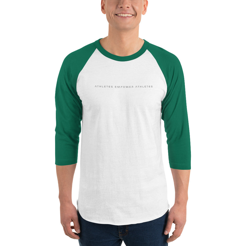 Athletes Empower Athletes - 3/4 sleeve raglan shirt by DarkByteGear