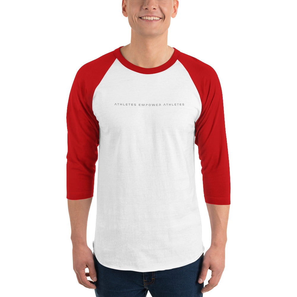 Athletes Empower Athletes - 3/4 sleeve raglan shirt by DarkByteGear