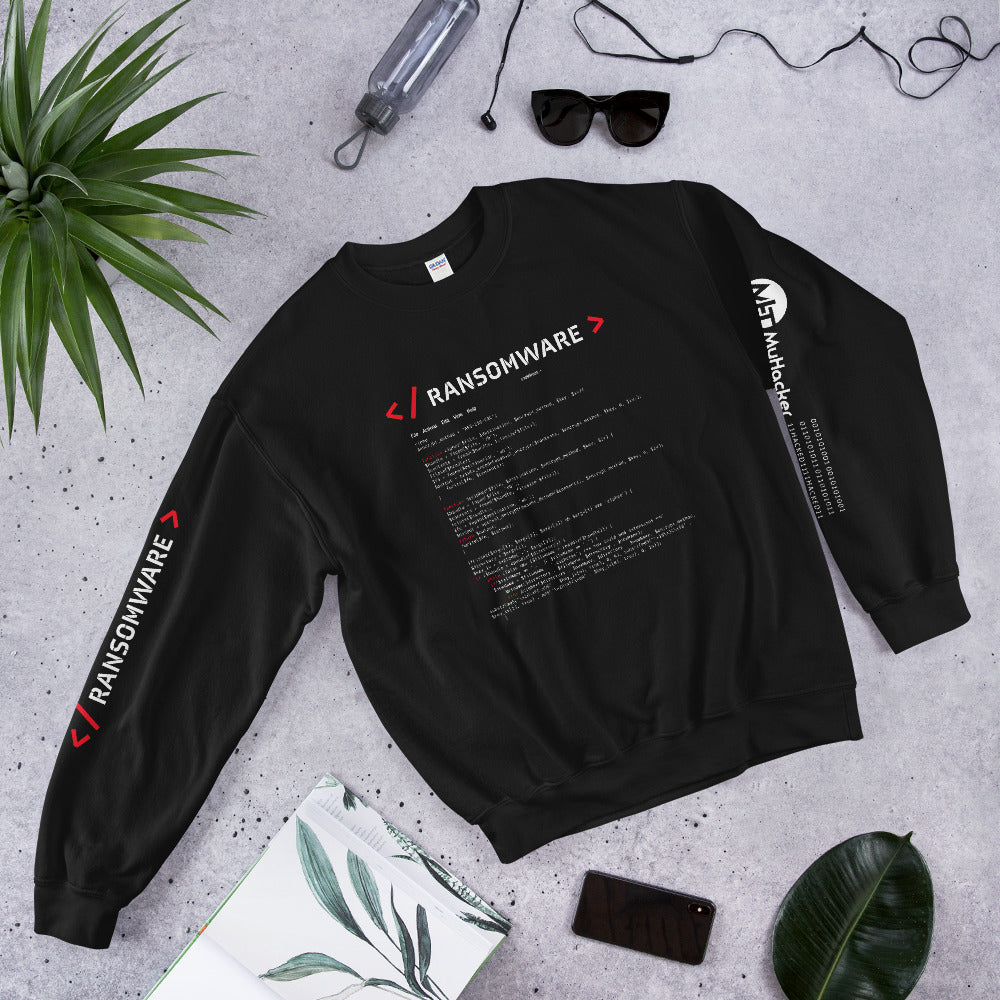 Ransomware - Unisex Sweatshirt (all sides print) by DarkByteGear