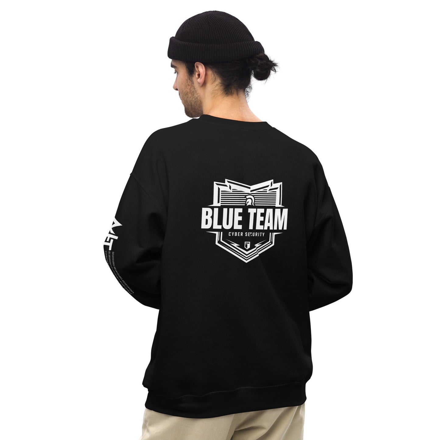 Cyber Security Blue Team V1 - Unisex Sweatshirt ( Back Print ) by DarkByteGear