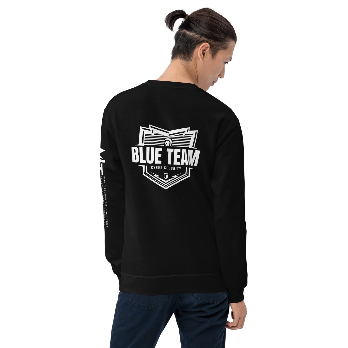 Cyber Security Blue Team V1 - Unisex Sweatshirt ( Back Print ) by DarkByteGear