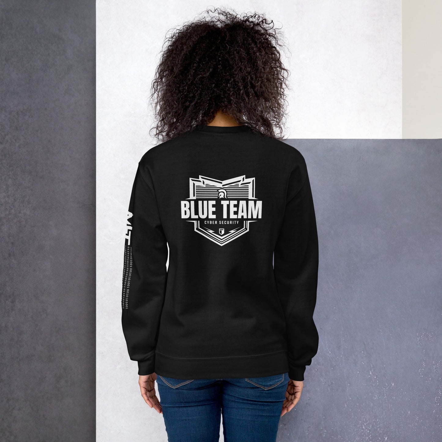 Cyber Security Blue Team V1 - Unisex Sweatshirt ( Back Print ) by DarkByteGear