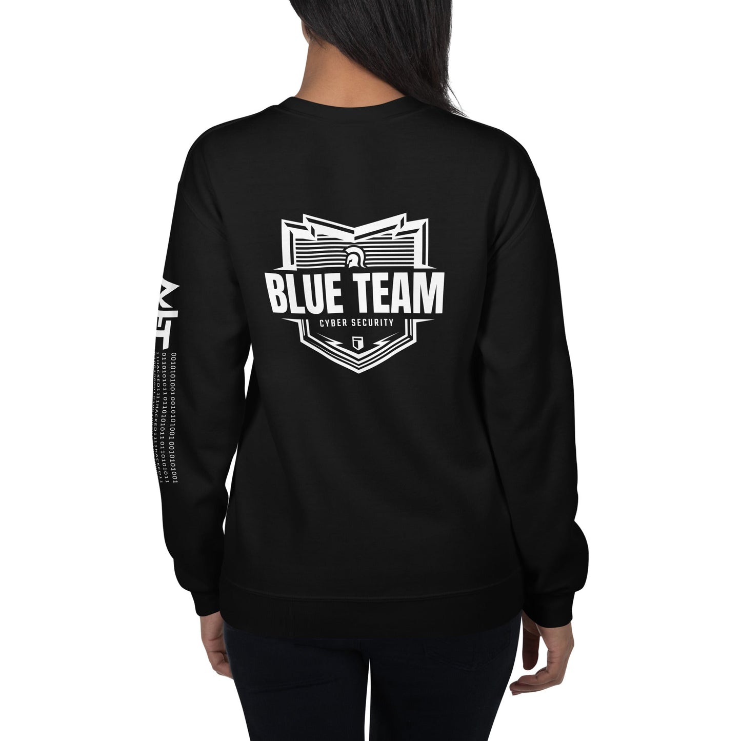 Cyber Security Blue Team V1 - Unisex Sweatshirt ( Back Print ) by DarkByteGear