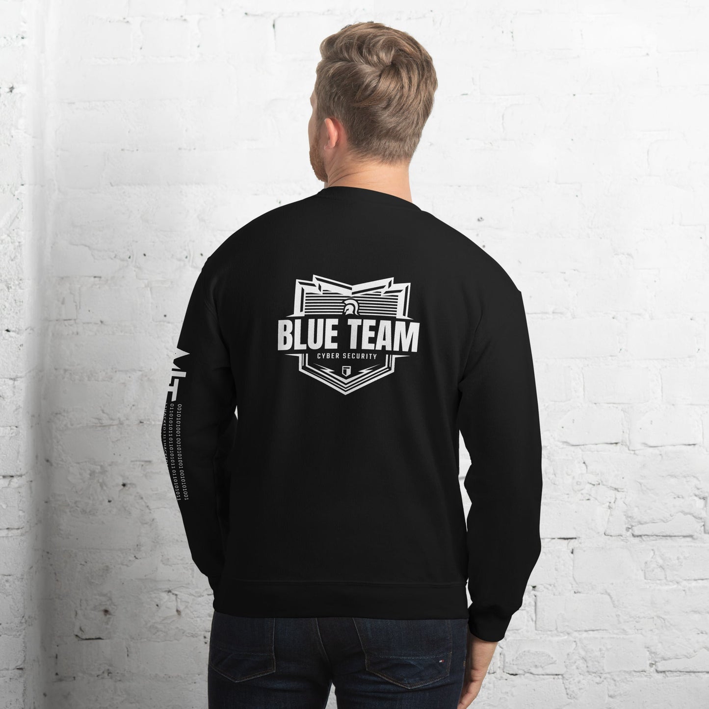 Cyber Security Blue Team V1 - Unisex Sweatshirt ( Back Print ) by DarkByteGear