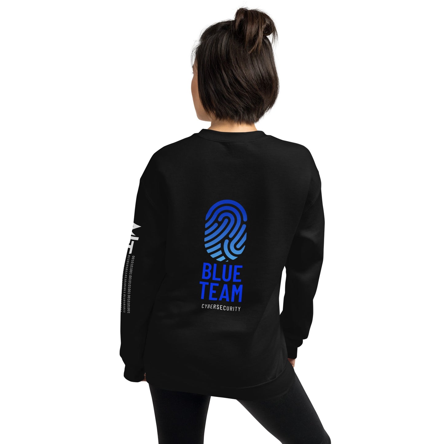 Cyber Security Blue Team v2 - Unisex Sweatshirt ( Back Print ) by DarkByteGear