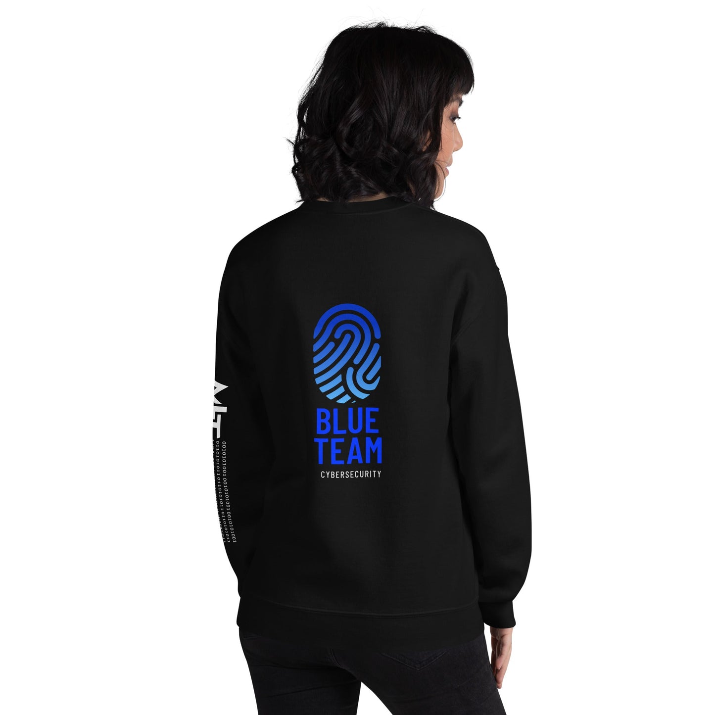 Cyber Security Blue Team v2 - Unisex Sweatshirt ( Back Print ) by DarkByteGear