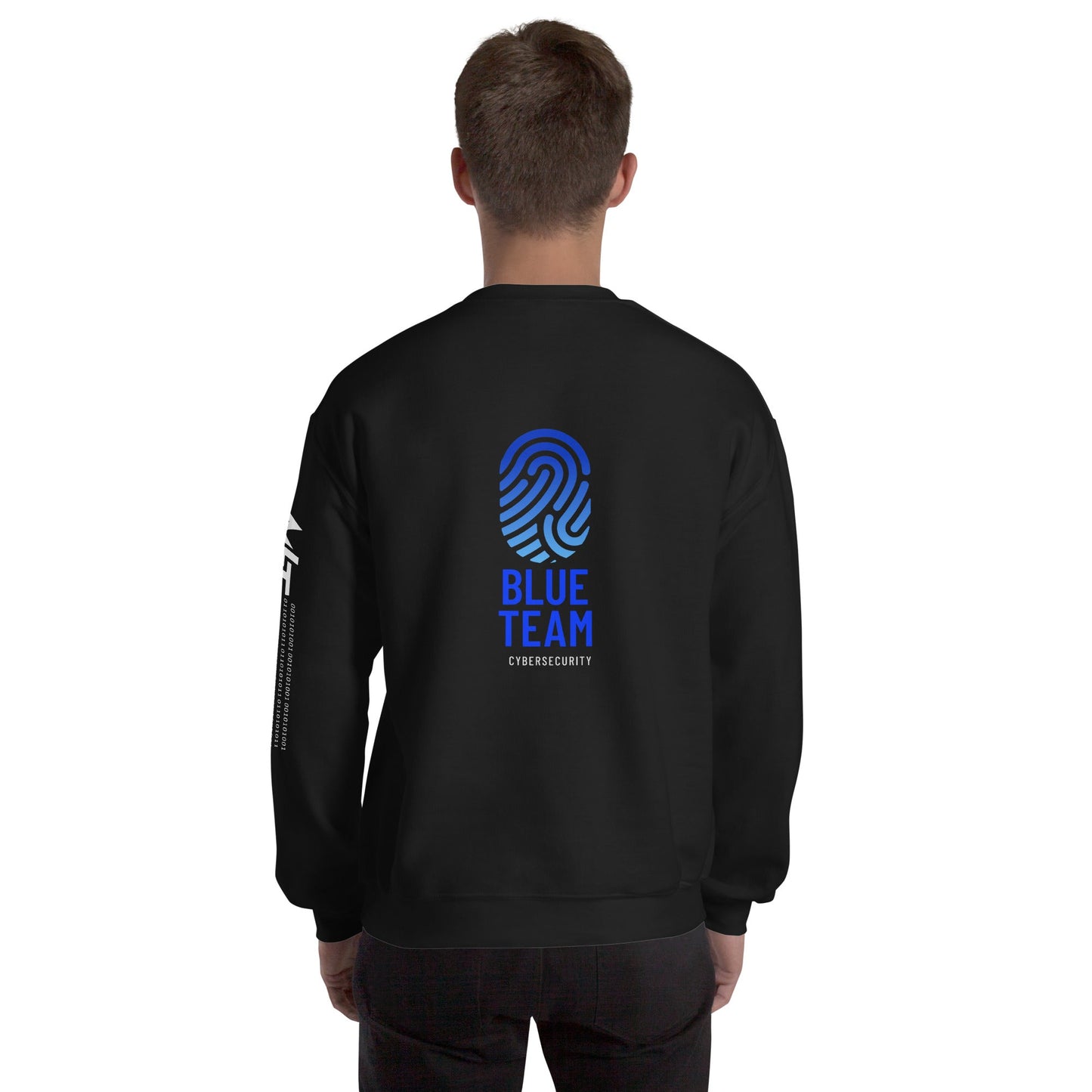 Cyber Security Blue Team v2 - Unisex Sweatshirt ( Back Print ) by DarkByteGear
