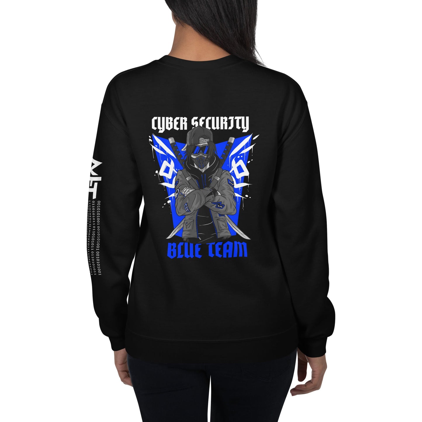 Cyber Security Blue Team V3 - Unisex Sweatshirt ( Back Print ) by DarkByteGear