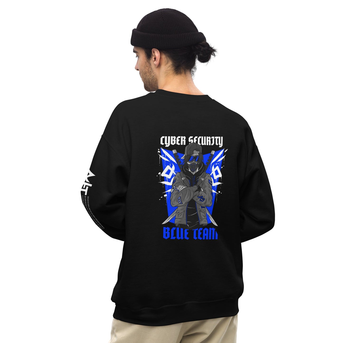 Cyber Security Blue Team V3 - Unisex Sweatshirt ( Back Print ) by DarkByteGear