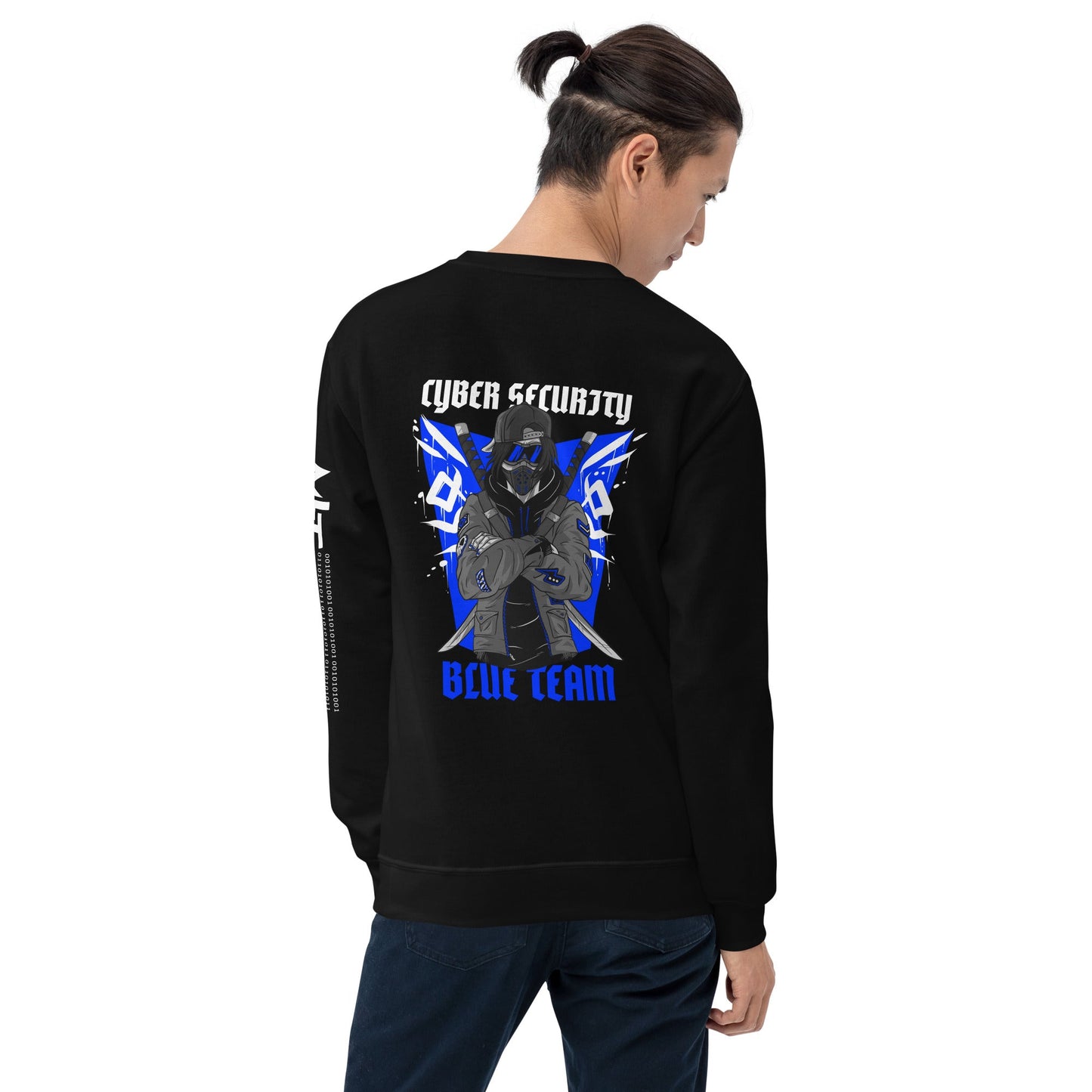 Cyber Security Blue Team V3 - Unisex Sweatshirt ( Back Print ) by DarkByteGear