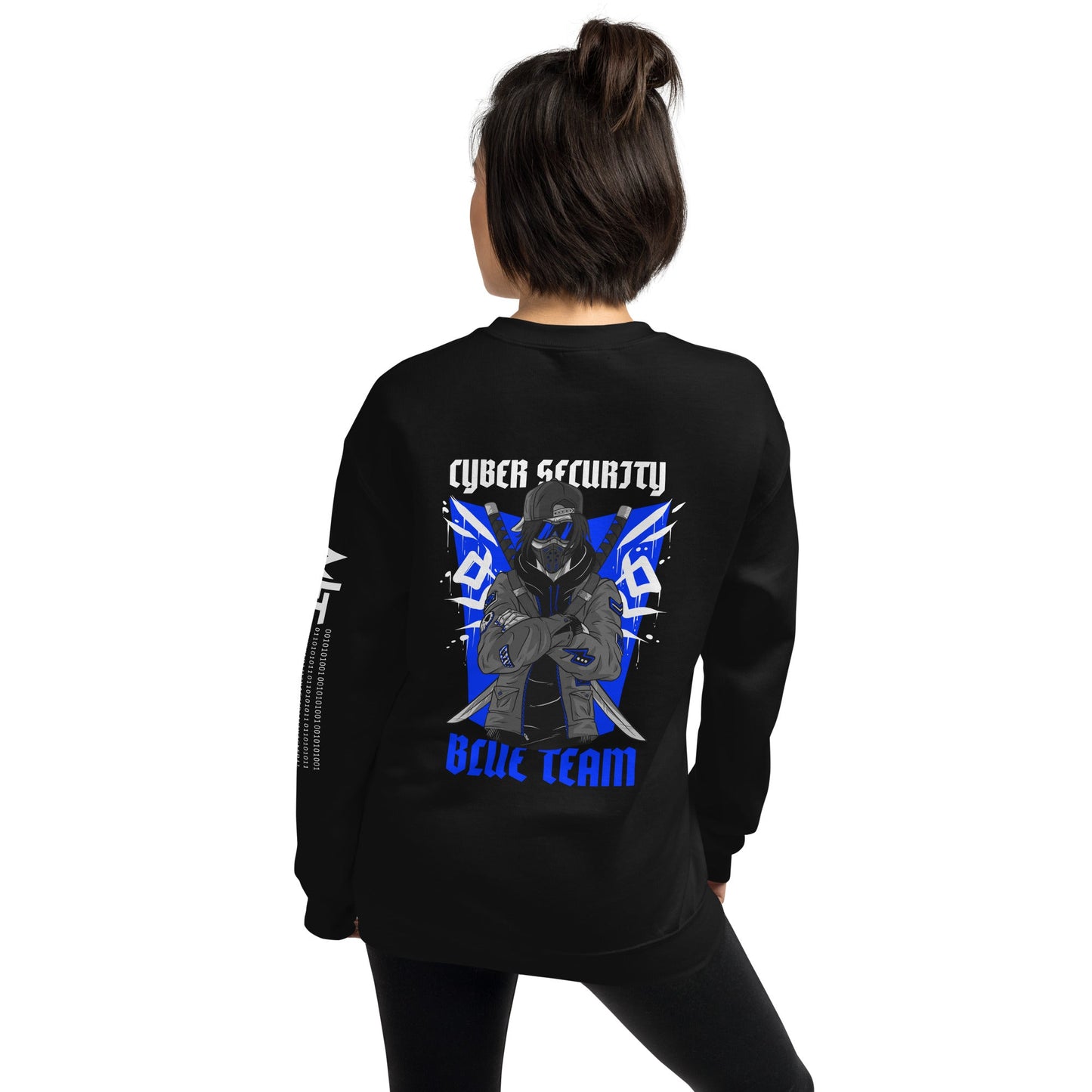 Cyber Security Blue Team V3 - Unisex Sweatshirt ( Back Print ) by DarkByteGear