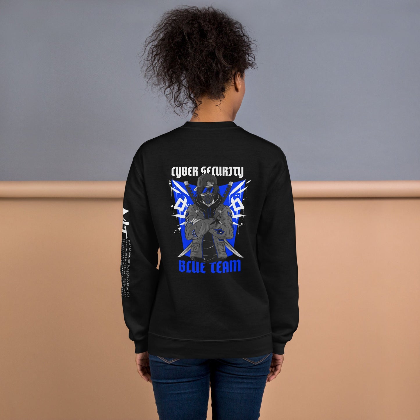 Cyber Security Blue Team V3 - Unisex Sweatshirt ( Back Print ) by DarkByteGear