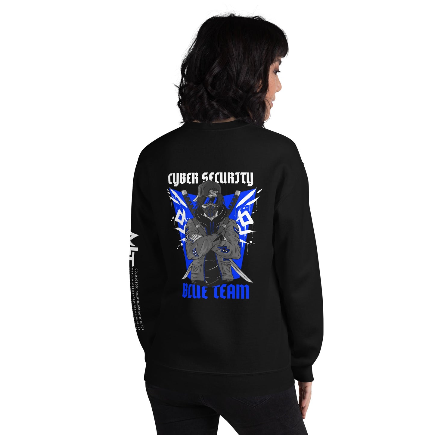 Cyber Security Blue Team V3 - Unisex Sweatshirt ( Back Print ) by DarkByteGear